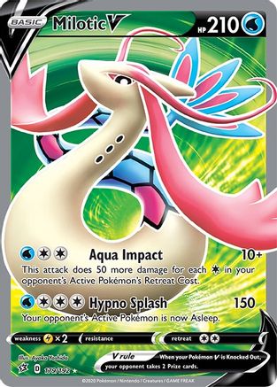 Milotic V (Full Art) (179)/192 Ultra Rare Holofoil