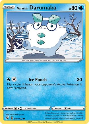 Galarian Darumaka (47)/192 Common Reverse Holofoil