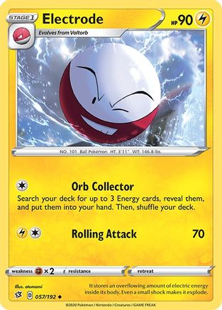 Electrode (57)/192 Uncommon Reverse Holofoil