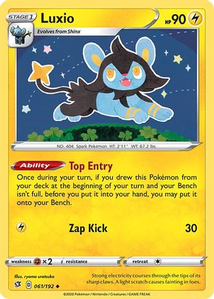 Luxio (61)/192 Uncommon Reverse Holofoil