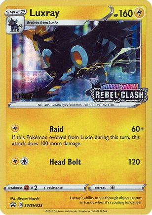 Luxray - SWSH023 (Prerelease) [Staff] (SWSH023) Promo Holofoil