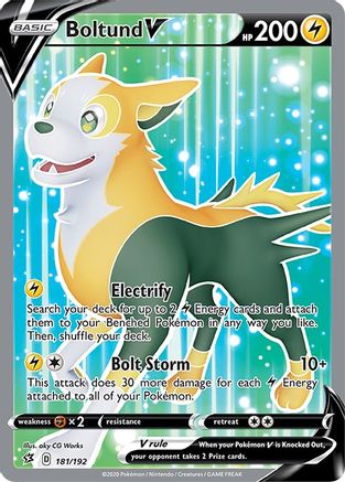 Boltund V (Full Art) (181)/192 Ultra Rare Holofoil