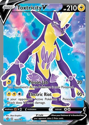 Toxtricity V (Full Art) (182)/192 Ultra Rare Holofoil