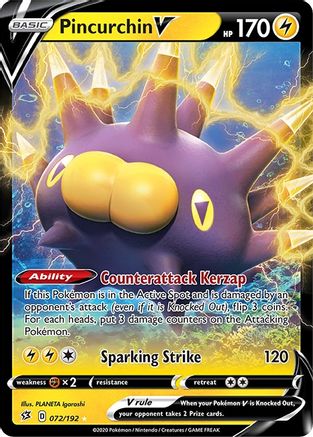 Pincurchin V (72)/192 Ultra Rare Holofoil