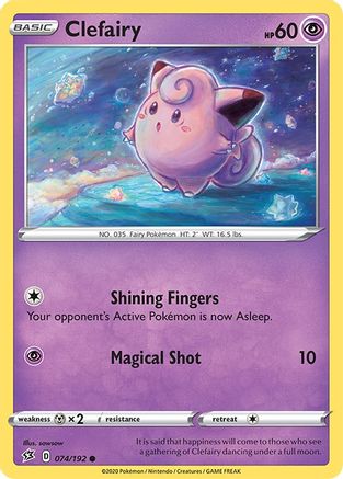 Clefairy (74)/192 Common Reverse Holofoil