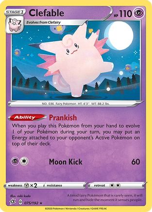 Clefable (75)/192 Holo Rare Holofoil