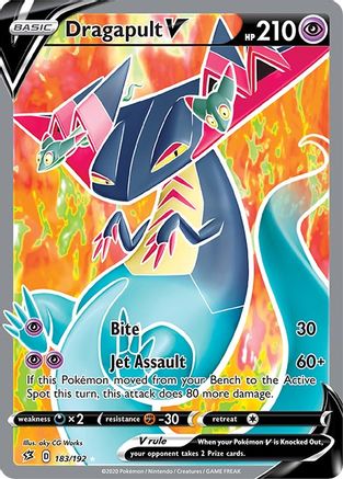 Dragapult V (Full Art) (183)/192 Ultra Rare Holofoil