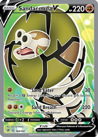 Sandaconda V (Full Art) (184)/192 Ultra Rare Holofoil