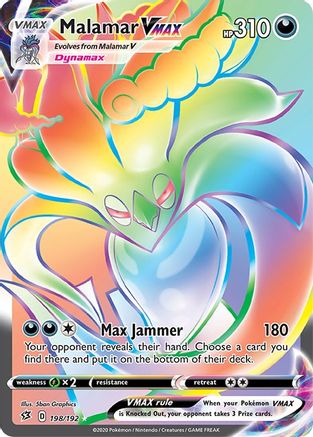 Malamar VMAX (Secret) (198)/192 Secret Rare Holofoil
