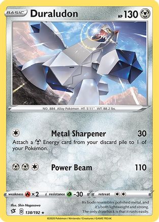 Duraludon (138)/192 Holo Rare Reverse Holofoil