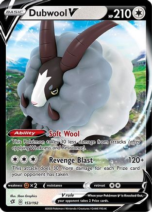 Dubwool V (153)/192 Ultra Rare Holofoil