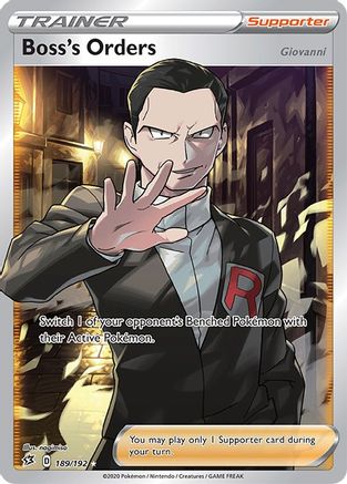Boss's Orders (Full Art) (189)/192 Ultra Rare Holofoil