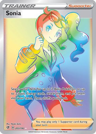 Sonia (Secret) (203)/192 Secret Rare Holofoil