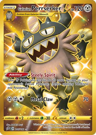 Galarian Perrserker (Secret) (205)/192 Secret Rare Holofoil