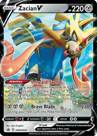 Zacian V - SWSH018 (SWSH018)/307 Promo Holofoil