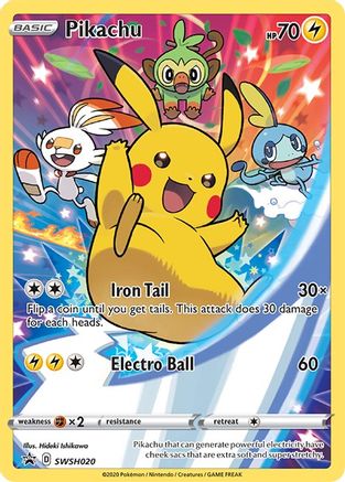 Pikachu - SWSH020 (SWSH020)/307 Promo Holofoil