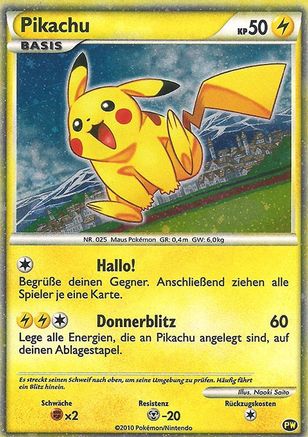 Pikachu (German) (PW) Promo Holofoil