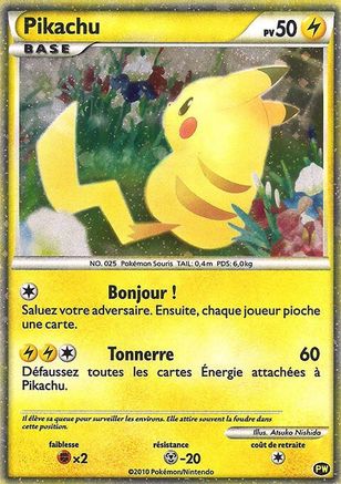Pikachu (French) (PW) Promo Holofoil