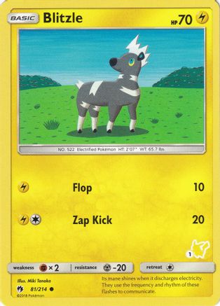 Blitzle - 81/214 (#1 Pikachu Stamped) (81) Promo
