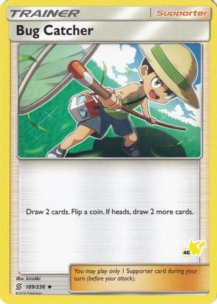 Bug Catcher - 189/236 (#46 Pikachu Stamped) (189) Promo