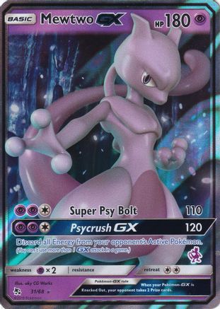Mewtwo GX - 31/68 (Mewtwo Stamped) (31) Promo Holofoil