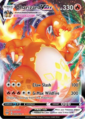Charizard VMAX (20)/189 Ultra Rare Holofoil (Cabinet-NM)