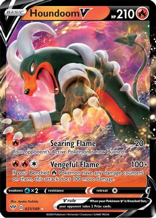 Houndoom V (21)/189 Ultra Rare Holofoil