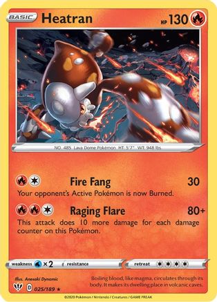 Heatran (25)/189 Holo Rare Holofoil