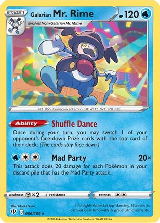 Galarian Mr. Rime (36)/189 Rare