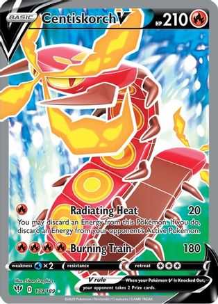 Centiskorch V (Full Art) (179)/189 Ultra Rare Holofoil