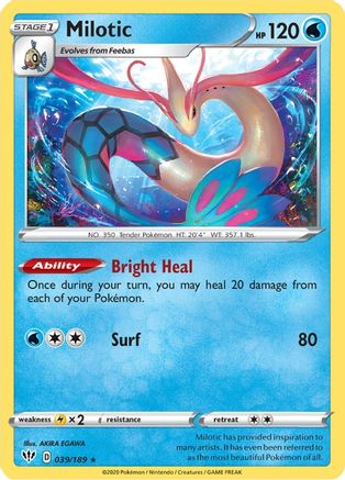 Milotic (39)/189 Holo Rare Holofoil