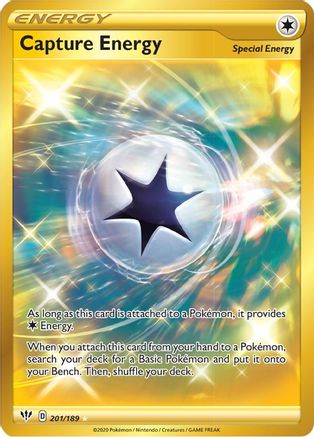 Capture Energy (Secret) (201)/189 Secret Rare Holofoil