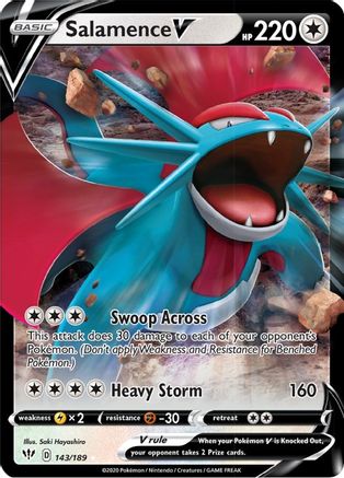 Salamence V (143)/189 Ultra Rare Holofoil