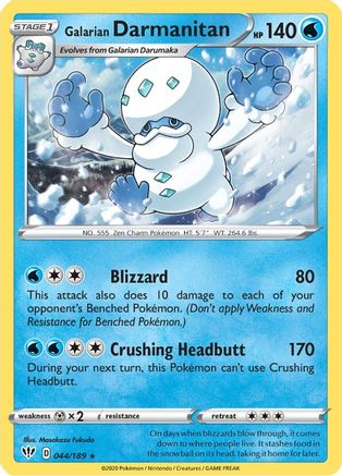 Galarian Darmanitan (44) (44)/189 Rare
