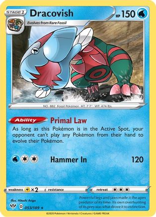 Dracovish (53)/189 Holo Rare Holofoil