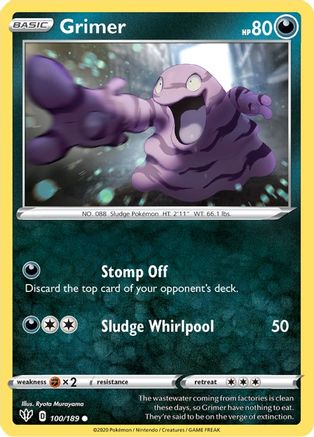 Grimer (100)/189 Common Reverse Holofoil