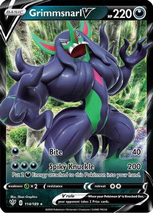 Grimmsnarl V (114)/189 Ultra Rare Holofoil