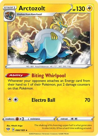 Arctozolt (66)/189 Holo Rare Holofoil