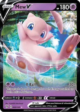 Mew V (69)/189 Ultra Rare Holofoil