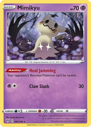 Mimikyu (81)/189 Rare Reverse Holofoil