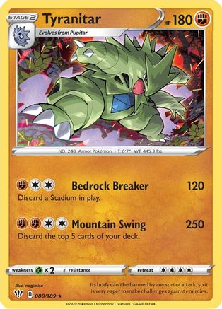 Tyranitar (88)/189 Holo Rare Holofoil