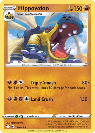 Hippowdon (94)/189 Rare Reverse Holofoil