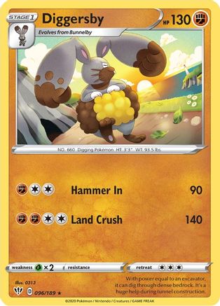 Diggersby (96)/189 Rare Reverse Holofoil
