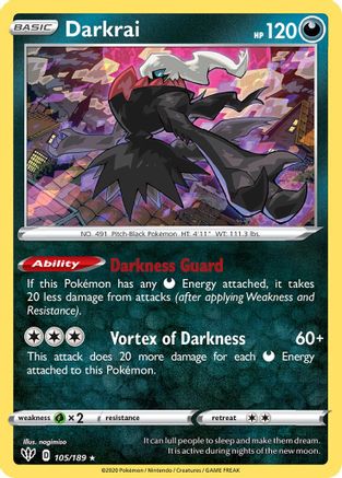 Darkrai - 105/189 (105) Rare