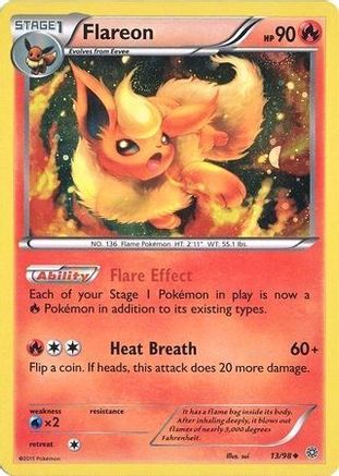Flareon - 13/98 (Cosmos Holo) (13) Promo Holofoil