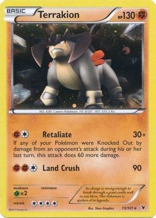 Terrakion - 73/101 (Cosmos Holo) (73) Promo Holofoil