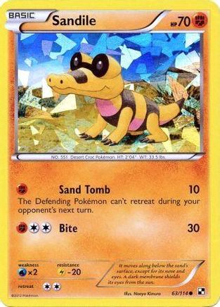 Sandile - 63/114 (Cracked Ice Holo) (63) Promo Holofoil