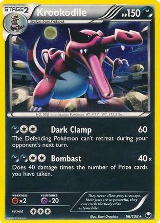 Krookodile - 66/108 (Cosmos Holo) (66) Promo Holofoil