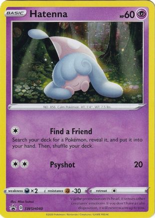 Hatenna - SWSH040 (SWSH040)/307 Promo Holofoil