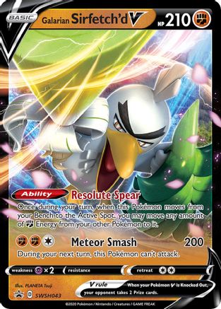 Galarian Sirfetch'd V - SWSH043 (SWSH043)/307 Promo Holofoil